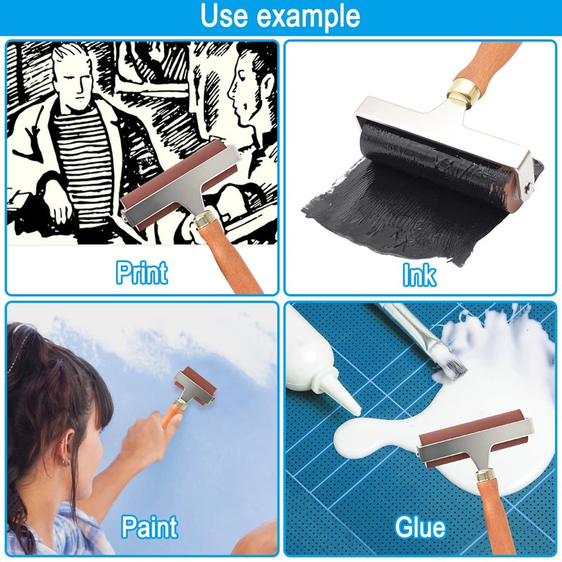 Soft Rubber Roller, Brayer Ideal for Anti Skid Tape Construction