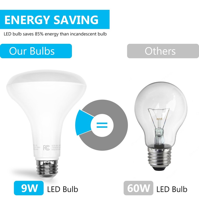 DAYBETTER 12Pack BR30 LED Light Bulbs Indoor Flood Light 65W