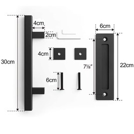 Barn Door Handle Handle Barn Door Handle Stainless Steel Door Handle (Square Handle)