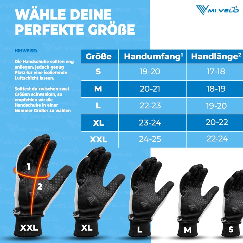 MIVELO Cycling Gloves Men & Women with Ergo-PAD Winter Gloves