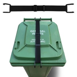 ANKS Heavy Duty Bear & Raccoon Proof Trash Can Lock - Metal Hook