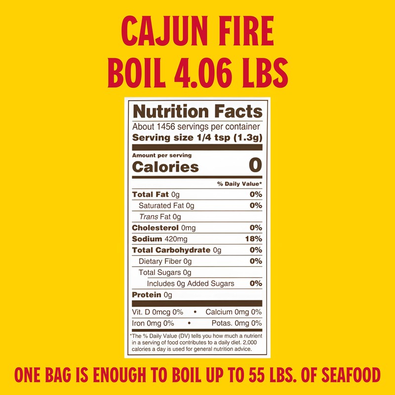Louisiana Fish Fry, Cajun Fire Boil, 65 oz