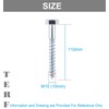 TERF® M10 X 110mm Coach Screws Hex Head Stainless Steel