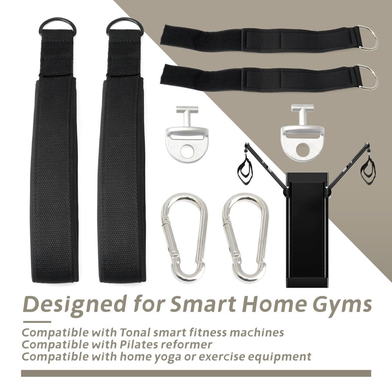 YIYANTO 2Pcs Pilates Loops Compatible with Tonal Machine Reformer Equipment,