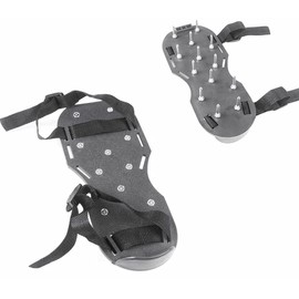 Lawn Shoes, Spike Shoes Lawn Tool Aeration Shoes for Epoxy Floor, Lawn Yard Patio Lawn Garden Yard (Black)