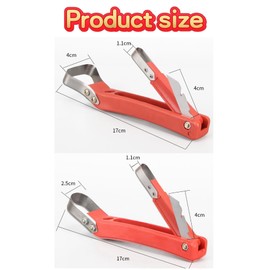 LALOCAPEYO 2 Pcs Bark Peeler,Bark Spud Bark Stripping Cutting Tool Log Peeler,Smooth Wood Bark Stripping Tools Debarker Tree Stripping Tool for Patio Lawn Yard Hand Tool (red)