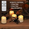 FPOO Rechargeable Flameless Tea Lights Candles with Timer & Remote,