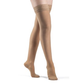 SIGVARIS Women’s Style Sheer 780 Closed Toe Thigh-Highs w/Grip Top 15-20mmHg