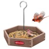 Kingsyard Platform Bird Feeder for Outdoor Hanging - Rugged Recycled