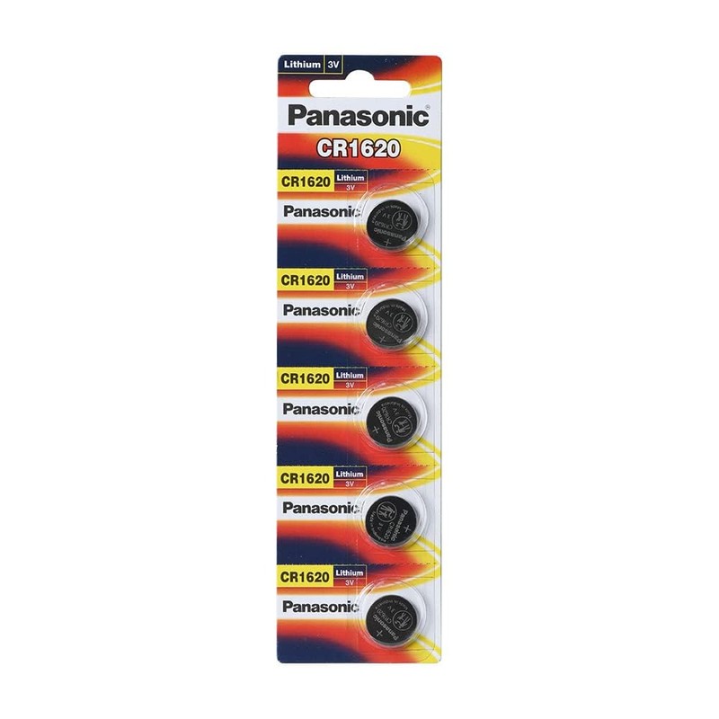 Panasonic Lithium Battery CR1620 Pack of 5 Batteries