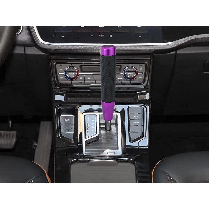 Lunsom 180mm Long Metal Shift Lever Gear Shift Knob PU