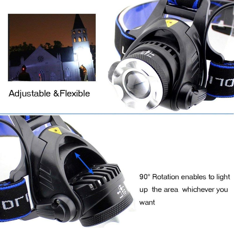 Ploarnovo Ultra-Bright 3000 Lumen 3 Mode with AAA Batteries Waterproof