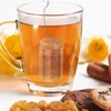 2 tea strainers for loose tea, tea filter, stainless steel