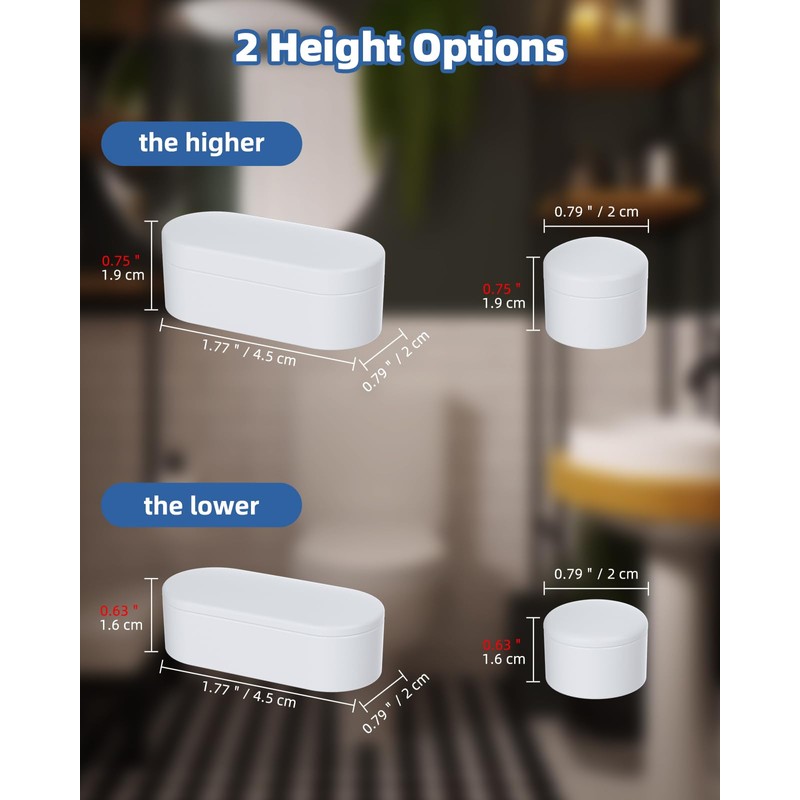 Hibbent 10 pieces Toilet Seat Bumpers for Bidet Attachment, Strong