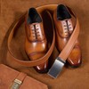 VATAN Men's Belt Leather Ratchet Belt for Men Dress Casual