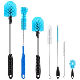 Stainless Steel Cleaning Brush Set, Flexible for use with a Variety of Sports Cups, Wine Bottles, Straws, Milk Bottles, Water Bottles, Mugs