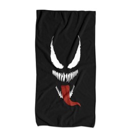 UHDS Children's Beach Towel, Bath Towel, Bath Towel, Microfibre 75 x 150 cm, Soft, Absorbent Venom Towel, Gift for Boys and Girls, Multicoloured