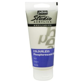 PEBEO Studio Acrylics Phosphorescent Gel, Colorless, 100 ml (Pack of 1)
