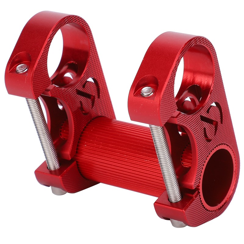 Bicycle Double Stem Riser 25.4MM Folding Bike Aluminium Alloy Adjustable