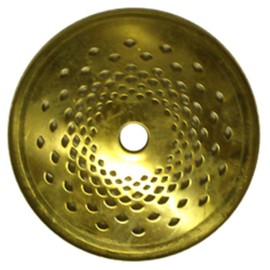 Low Profile - 3.5 inch vented brass vase cap