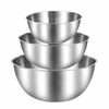 Stainless Steel Mixing Bowls Set for Kitchen Prep – 3-Piece