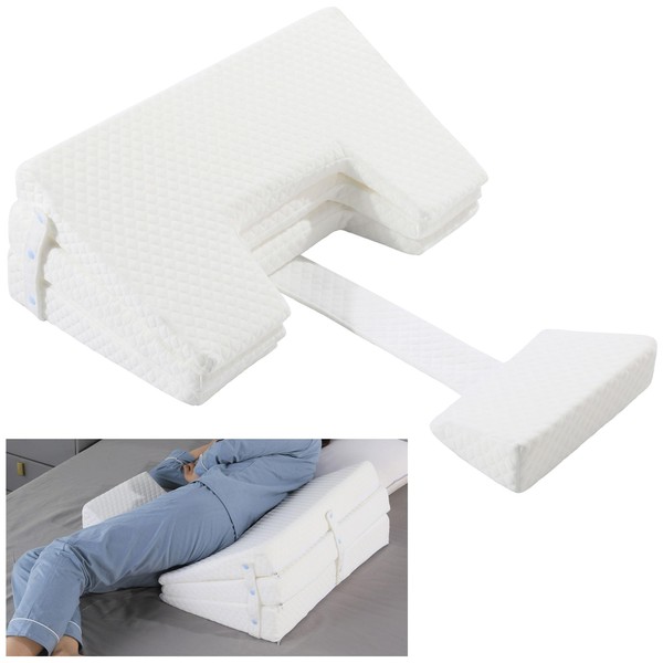 MABOZOO Bedsore Pillow Positioning Wedge, 3 Adjustable Heights Bedsore Pressure