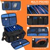 IBVIVIC DJ Cable File Bag with 6 Detachable Dividers High
