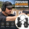 Electronic Noise-Reduction Earmuffs for Shooting – Hearing Protection Headphones for