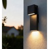 YUBOEL Modern Outdoor Wall Sconce Matte Black Waterproof LED Wall