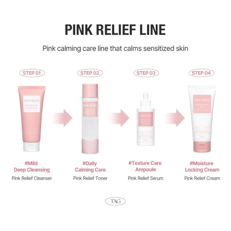 TOO COOL FOR SCHOOL Pink Relief Starter Kit (5 pcs)