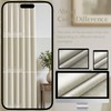 UHITECH Pinch Pleated Short Blackout Curtains 35 Inch Long Natural
