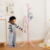 Cozivolife Kid's Coat Rack Stand Beech Wood Clothes Tree, Height