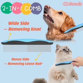CLGoods Pet Grooming Comb, Pet Grooming Brush，Pet Dematting Comb，Dog Comb, Pet Comb