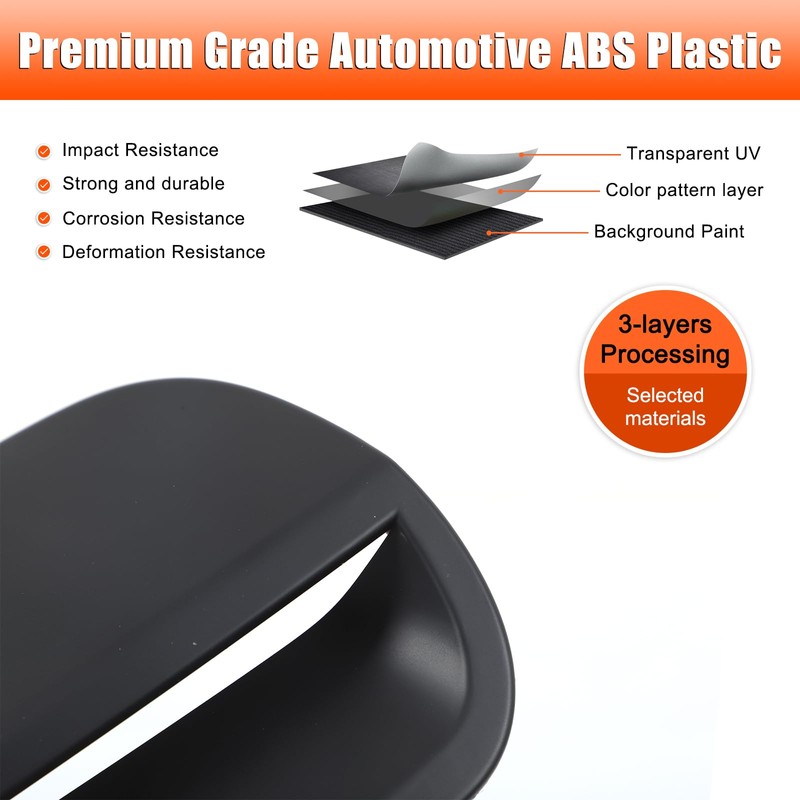 TOYCIDFG Engine Hood Air Outlet Vent Frame Cover Trim Compatible