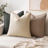 MIULEE Pack of 2 Khaki Pillow Covers 26x26 Inch Decorative