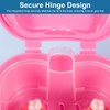 Denture Box with Removable Filter Basket, False Teeth Container for