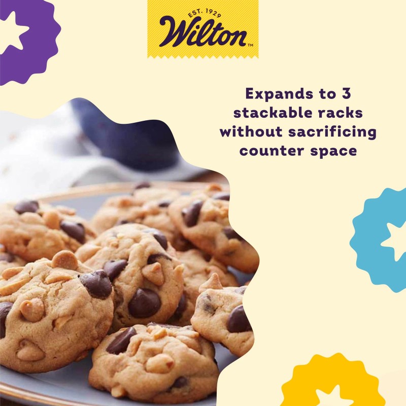 Wilton 3 Tier Cooling Rack for Baking Compact Versatile Durable