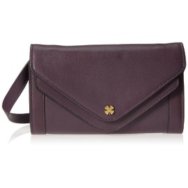 Lucky Brand Love Leather Crossbody Wallet, BlackBerry