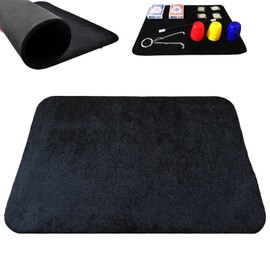 Alpha Depot Magic Mat, Magic Mat, Magic Goods, Close-Up, Table, Playing Card, Magic Trick Supplies, Back, Rubber Processing (Black, 11.8 x 15.7 inches (30 x 40 cm)