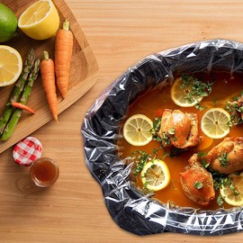 WRAPOK Slow Cooker Liners Kitchen Disposable Cooking Bags BPA Free for Oval or Round Pot, Large Size 11 x 16 Inch, Fits 1 to 3 Quarts - 2 Pack (20 Bags Total)