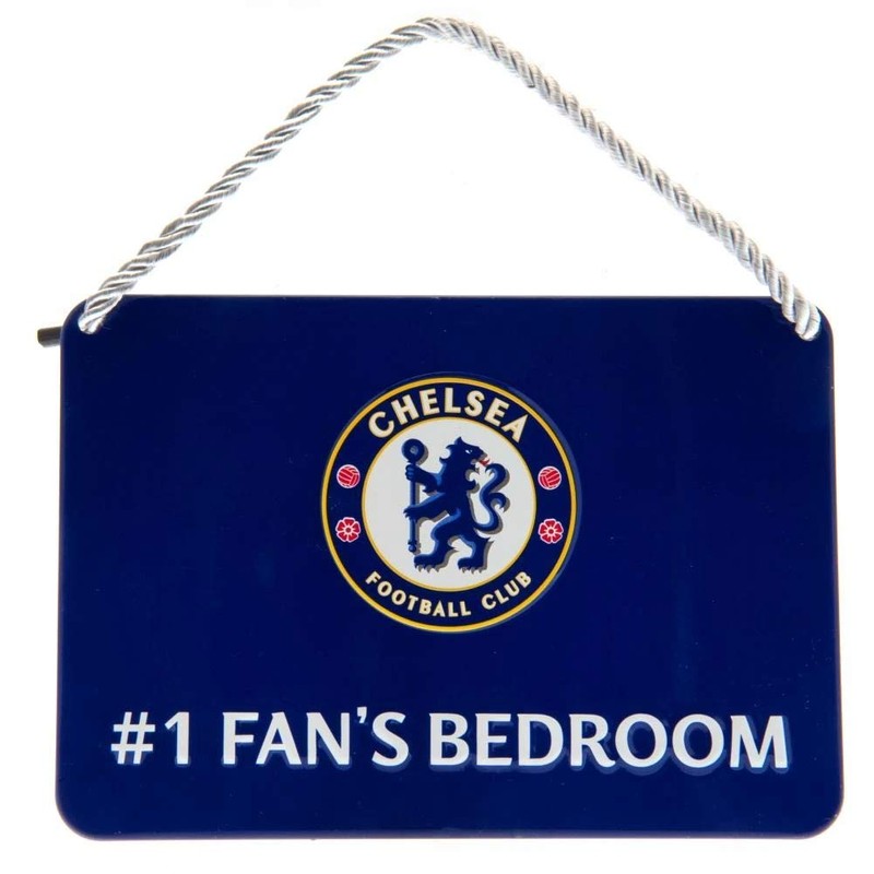 Chelsea No 1 Fan Bedroom Sign - Multi-Colour