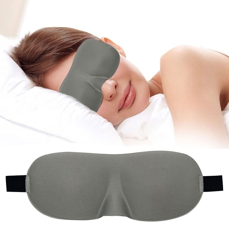 3D Contoured Eye Mask for Sleeping, Luxury Blindfold Sleep Mask