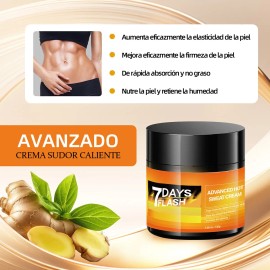 Crema Corporal “Para el Sudor Caliente” 130 g – Emoliente y Potenciador del Sudor Térmico para Masaje Reafirmante 