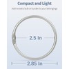Pawfly 12 Pack Loose Leaf Binder Rings 3 Inch Smooth
