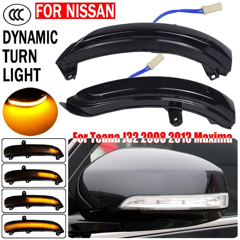 Dynamic LED Sequential Side Mirror Turn Signal Light Blinker Indicator