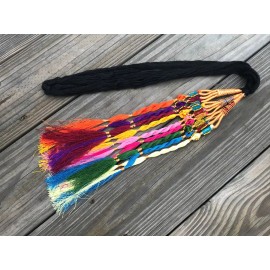 Handmade Hair Paranda Black Multi Color Traditional Hair Accessory Parandi Ethnic Wear