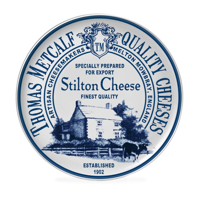 Occasion Set of 4 Cheese Plates 19cm, Ceramic Side Starter