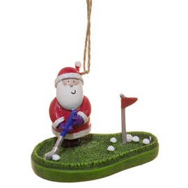 Cape Shore Santa Claus on The Putting Green Ornament
