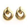 VingTAINE Glamorous Ring Earrings, Matte Gold, Volume P1060, Brass