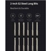 HOTO 3.6V Screwdriver Sets, Electric Screwdriver 12 2-IN S2 Steel